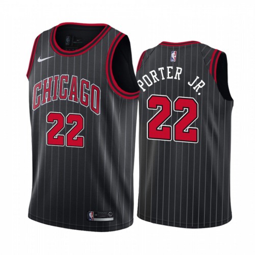 Chicago Bulls #22 Otto Porter Jr. Black 2019-20 Statement Edition Jersey Mens