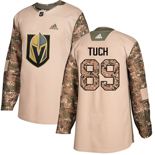 Adidas Golden Vegas Golden Knights #89 Alex Tuch Camo Authentic 2017 Veterans Day Stitched Youth Jersey Youth