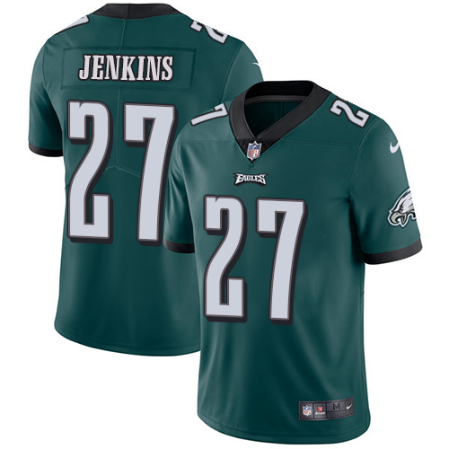 Philadelphia Eagles #27 Malcolm Jenkins Midnight Green Team Color Youth Stitched Vapor Untouchable Limited Jersey Youth