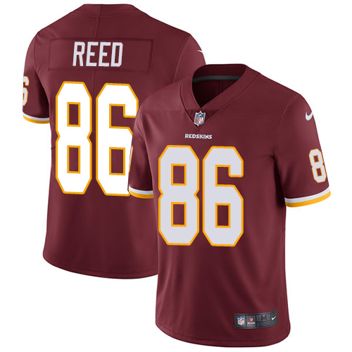 Washington Commanders #86 Jordan Reed Burgundy Red Team Color Men's Stitched Vapor Untouchable Limited Jersey Men's