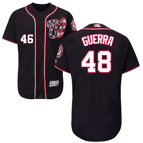 Washington Nationals #48 Javy Guerra Navy Blue Flexbase Authentic Collection Stitched Jersey Men's