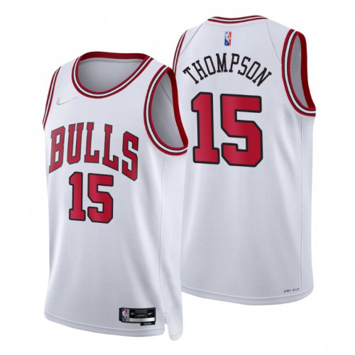 Chicago Bulls #15 Ethan Tthompson White Mens 2021-22 75th Anniversary Diamond Swingman Jersey - Association Edition Mens