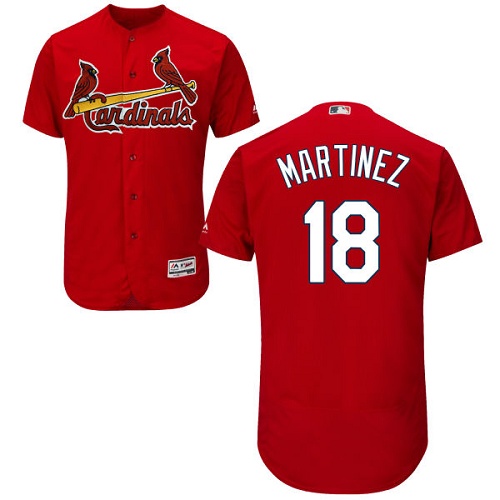 St.Louis Cardinals #18 Carlos Martinez Red Flexbase Authentic Collection Stitched Jersey Men's