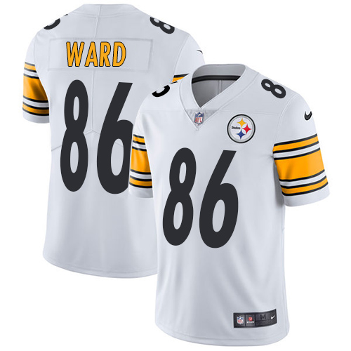 Pittsburgh Steelers #86 Hines Ward White Men's Stitched Vapor Untouchable Limited Jersey Men's
