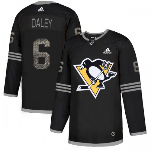 Adidas Pittsburgh Penguins #6 Trevor Daley Black Authentic Classic Stitched Jersey Men's