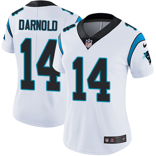 Panthers #14 Sam Darnold White Women's Stitched Vapor Untouchable Limited Jersey