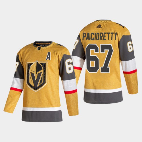Vegas Golden Vegas Golden Knights #67 Max Pacioretty Men's Adidas 2020-21 Authentic Player Alternate Stitched Jersey Gold Men's
