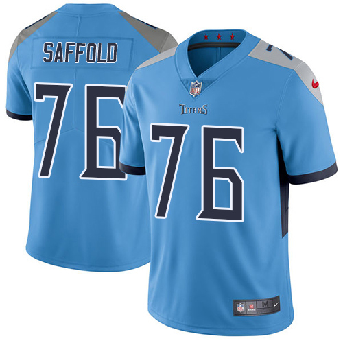 Tennessee Titans #76 Rodger Saffold Light Blue Alternate Men's Stitched Vapor Untouchable Limited Jersey Men's