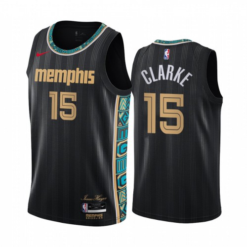 Memphis Grizzlies #15 Brandon Clarke Black Youth Swingman 2020-21 City Edition Jersey Youth