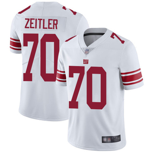 New York Giants #70 Kevin Zeitler White Men's Stitched Vapor Untouchable Limited Jersey Men's