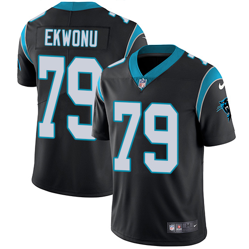 Panthers #79 Ikem Ekwonu Black Team Color Men's Stitched Vapor Untouchable Limited Jersey