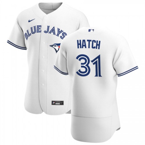 Toronto Toronto Blue Jays #31 Thomas Hatch Men's White Home 2020 Authentic Player Jersey Men's