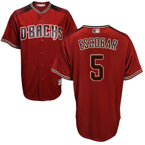Arizona Diamondbacks #5 Eduardo Escobar Sedona Red Alternate Stitched Youth Jersey Youth