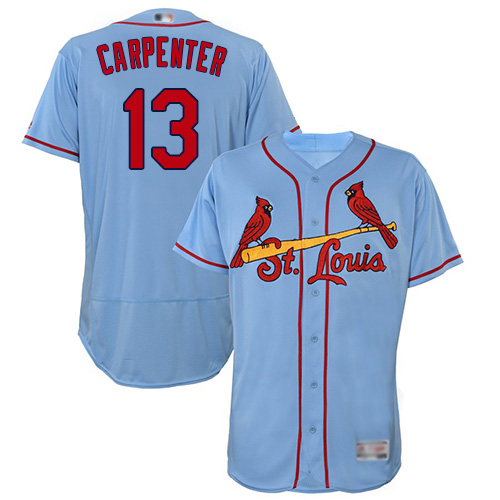St.Louis Cardinals #13 Matt Carpenter Light Blue Flexbase Authentic Collection Stitched Jersey Men's