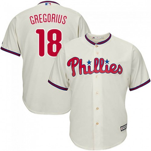Philadelphia Phillies #18 Didi Gregorius Cream New Cool Base Stitched Jersey Men's