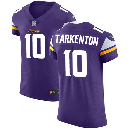 Vikings #10 Fran Tarkenton Purple Team Color Men's Stitched Vapor Untouchable Elite Jersey