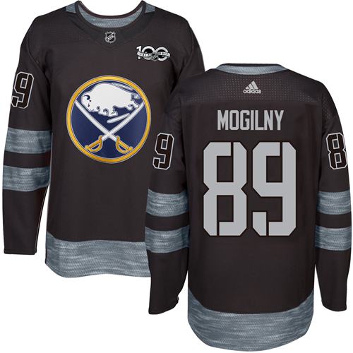 Adidas Buffalo Sabres #89 Alexander Mogilny Black 1917-2017 100th Anniversary Stitched Jersey Men's