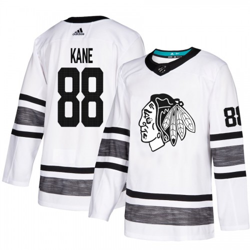 Adidas Chicago Blackhawks #88 Patrick Kane White Authentic 2019 All-Star Stitched Youth Jersey Youth