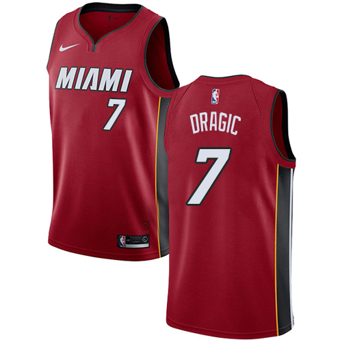 Miami Heat #7 Goran Dragic Red Youth Swingman Statement Edition Jersey Youth