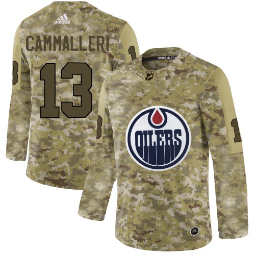 Adidas Edmonton Oilers #13 Michael Cammalleri Camo Authentic Stitched Jersey Men's