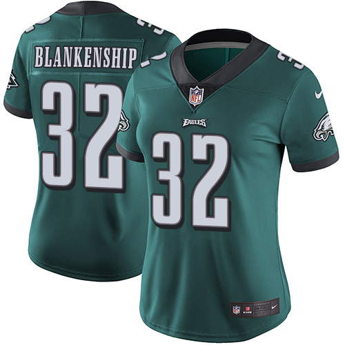 Eagles #32 Reed Blankenship Green Team Color Women's Stitched Vapor Untouchable Limited Jersey