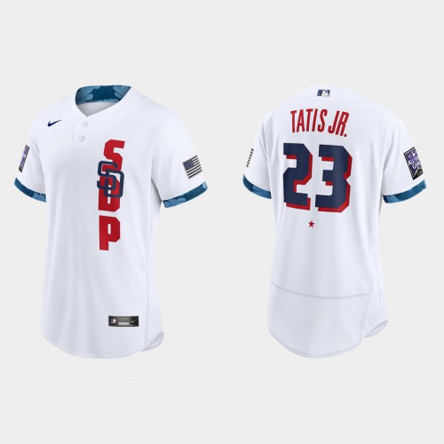 San Diego San Diego Padres #23 Fernando Tatis Jr. 2021 All Star Game Authentic White Jersey Men's