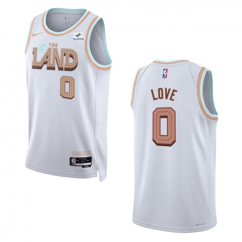 Cleveland Cleveland Cavaliers #0 Kevin Love Unisex White 2022-23 Swingman Jersey - City Edition Mens
