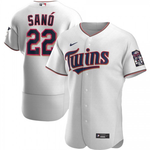 Minnesota Minnesota Twins #22 Miguel Sano Men's White Home 2020 Authentic Player Jersey Men's