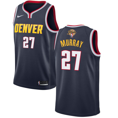 Nuggets #27 Jamal Murray Navy 2023 Finals Patch Swingman Icon Edition Jersey