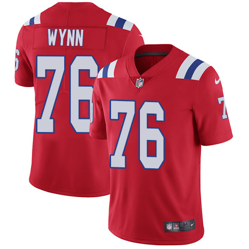 New England Patriots #76 Isaiah Wynn Red Alternate Youth Stitched Vapor Untouchable Limited Jersey Youth