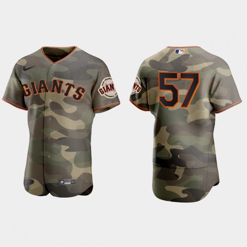 San Francisco San Francisco Giants #57 Alex Wood Men's 2021 Armed Forces Day Authentic Jersey -Camo Men's