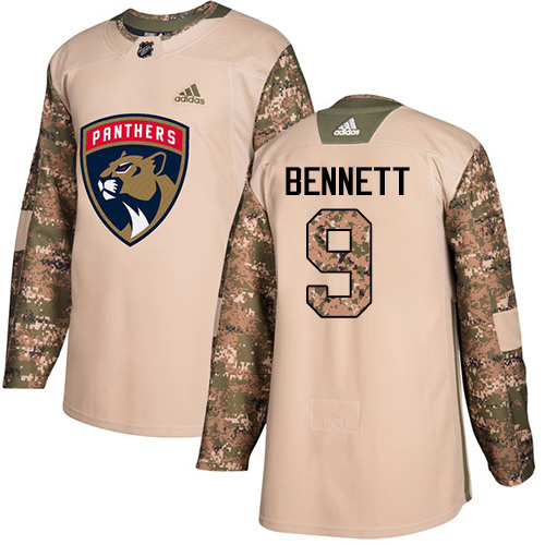 Adidas Panthers #9 Sam Bennett Camo Authentic 2017 Veterans Day Stitched Youth Jersey