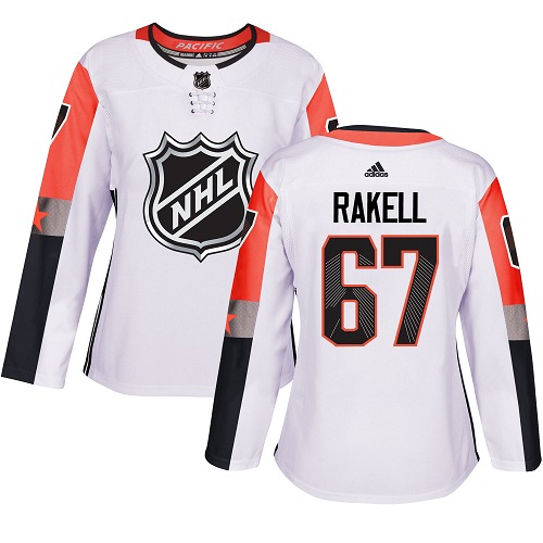 Adidas Anaheim Ducks #67 Rickard Rakell White 2018 All-Star Pacific Division Authentic Women's Stitched Jersey Womens