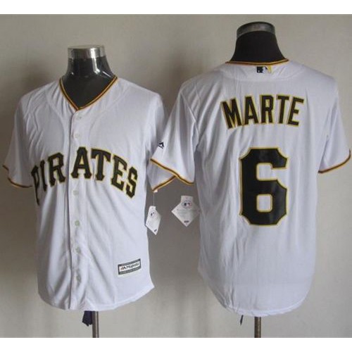 Pittsburgh Pirates #6 Starling Marte White New Cool Base Stitched Jersey Men's