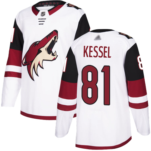 Adidas Arizona Coyotes #81 Phil Kessel White Road Authentic Stitched Youth Jersey Youth