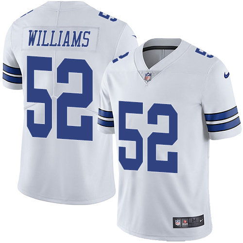 Dallas Cowboys #52 Connor Williams White Men's Stitched Vapor Untouchable Limited Jersey Men's