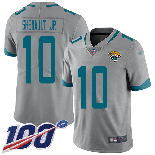 Jacksonville Jaguars #10 Laviska Shenault Jr. Silver Youth Stitched Limited Inverted Legend 100th Season Jersey Youth