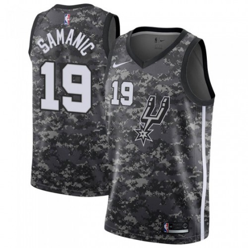 San Antonio Spurs #19 Luka Samanic Black Womens Swingman City Edition 2018/19 Jersey Womens