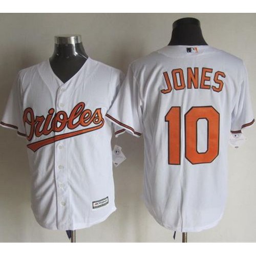Baltimore Orioles #10 Adam Jones White New Cool Base Stitched Jersey Men's