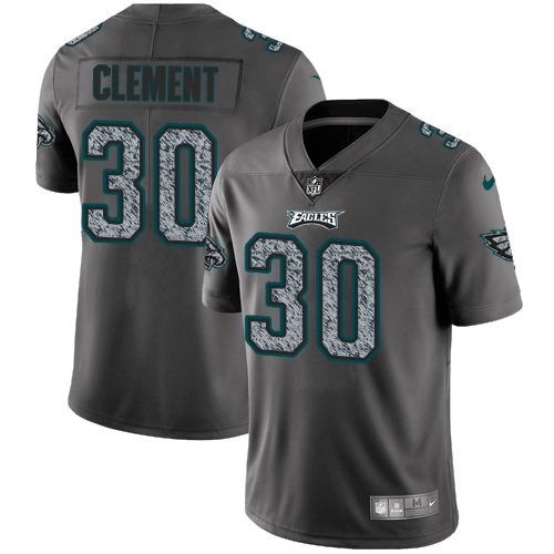 Philadelphia Eagles #30 Corey Clement Gray Static Youth Stitched Vapor Untouchable Limited Jersey Youth