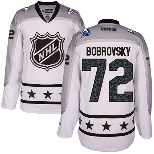 Columbus Blue Jackets #72 Sergei Bobrovsky White 2017 All-Star Metropolitan Division Women's Stitched Jersey Womens