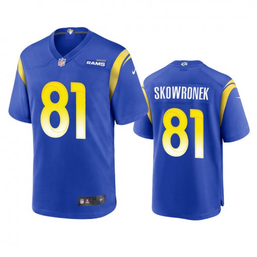 Los Angeles Los Angeles Rams #81 Ben Skowronek Men's Game Jersey - Royal Men's