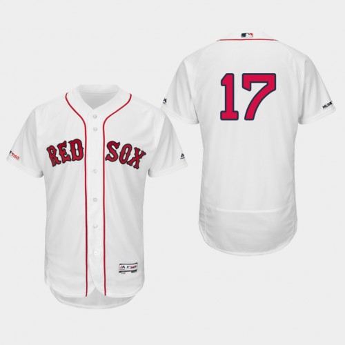 Boston Red Sox #17 Nathan Eovaldi White Flexbase Authentic Collection Stitched Jersey Men's