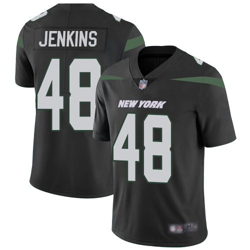 New York Jets #48 Jordan Jenkins Black Alternate Men's Stitched Vapor Untouchable Limited Jersey Men's