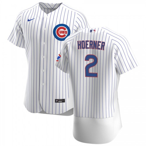 Chicago Chicago Cubs #2 Nico Hoerner Men's White Home 2020 Authentic Player Jersey Men's