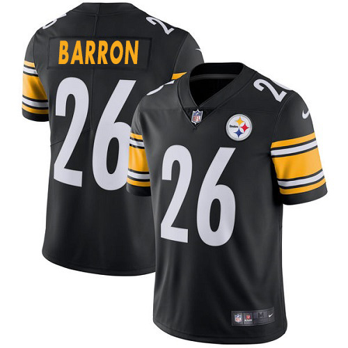 Pittsburgh Steelers #26 Mark Barron Black Team Color Men's Stitched Vapor Untouchable Limited Jersey Men's