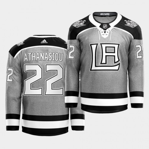 Adidas Los Angeles Kings #22 Andreas Athanasiou 2021 City Concept Stitched Jersey - Black Men's