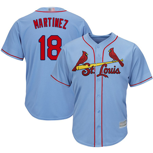 St.Louis Cardinals #18 Carlos Martinez Light Blue Cool Base Stitched Youth Jersey Youth