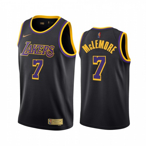 Los Angeles Los Angeles Lakers #7 Ben McLemore Black Swingman 2020-21 Earned Edition Jersey Mens