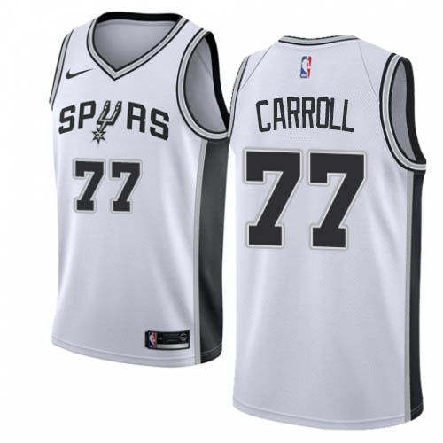 San Antonio Spurs #77 DeMarre Carroll White Swingman Association Edition Jersey Mens